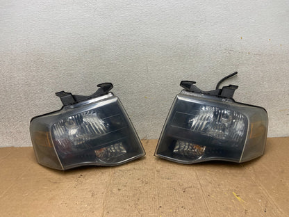 2007 - 2014 Ford Expedition Left+Right Side Headlights Halogen Oem AA3762 DW0