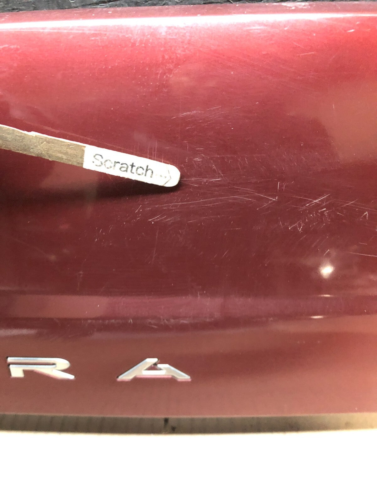 2000 to 2001 Cadillac Catera Trunk Panel Lid Backup License Plate G6180 PS4