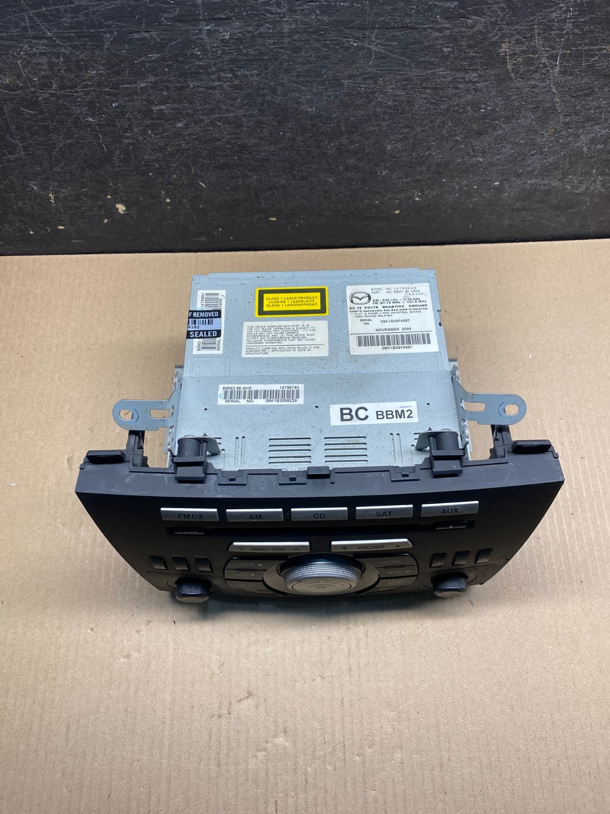 2010 to 2011 Mazda 3 Radio Cd Player BBM266AR0A ai9956 DG3