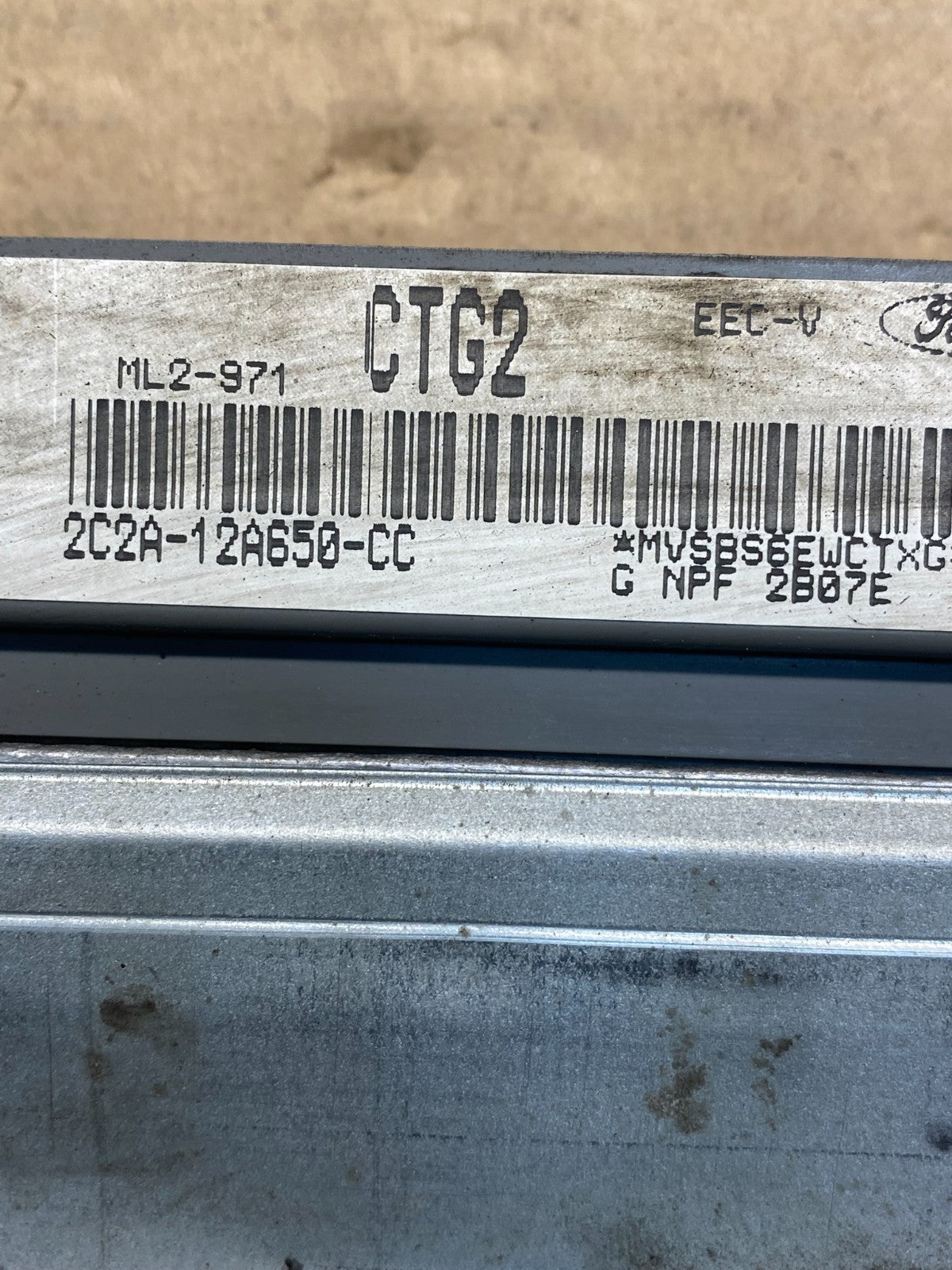2002 Ford E-Series 4.2L Engine Control Computer Module 2c2a-12a650-cc AD9463 DG2