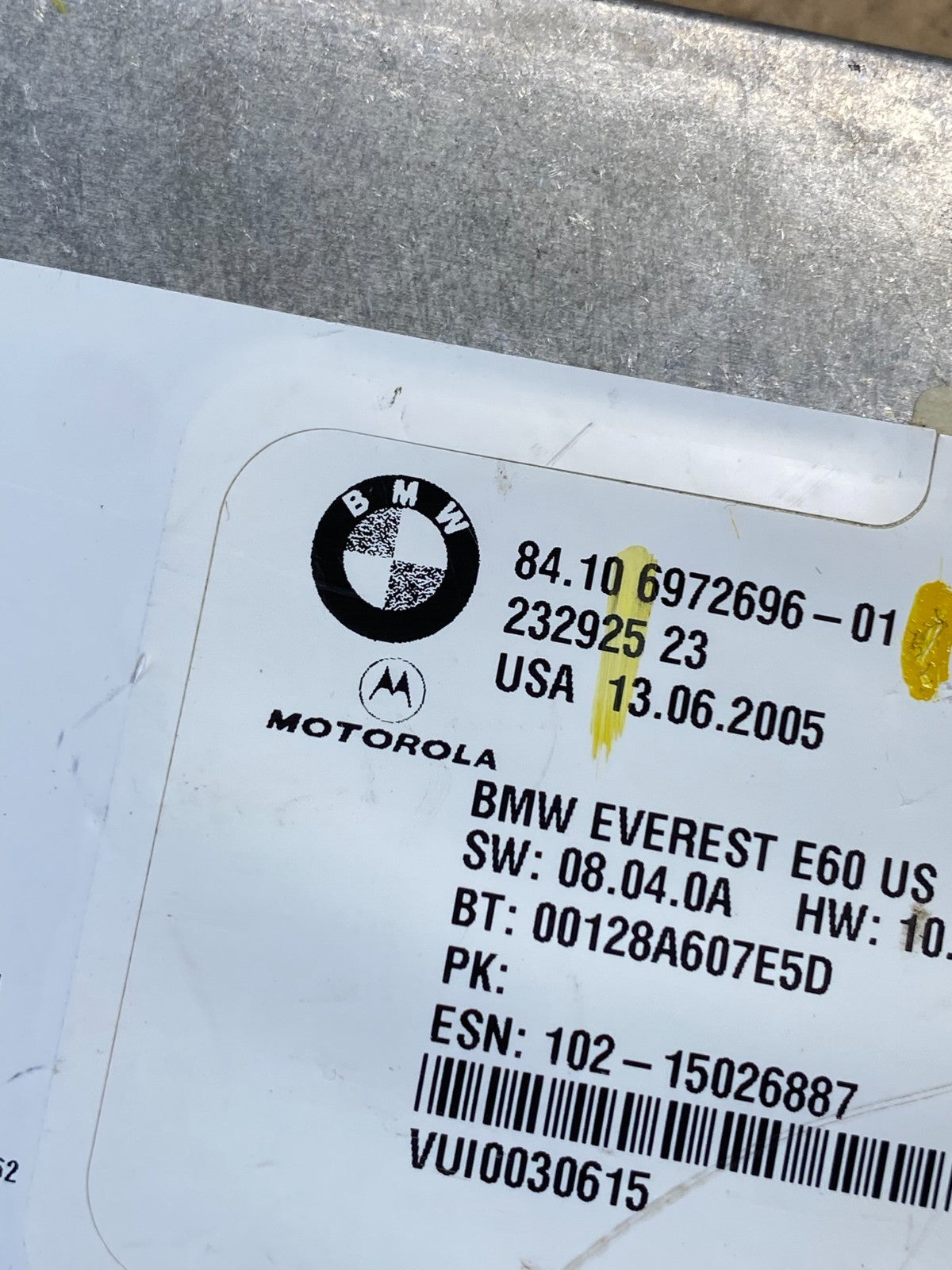 2004 to 2007 Bmw Bluetooth  Control Module Computer Telematics OEM R6221 DG6