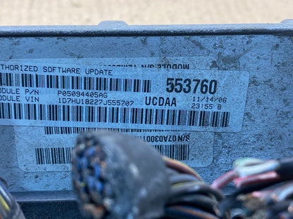 2007 Dodge RAM 1500 5.7L ECU ECM Engine Control Computer p05094436ag AG7065 DG2