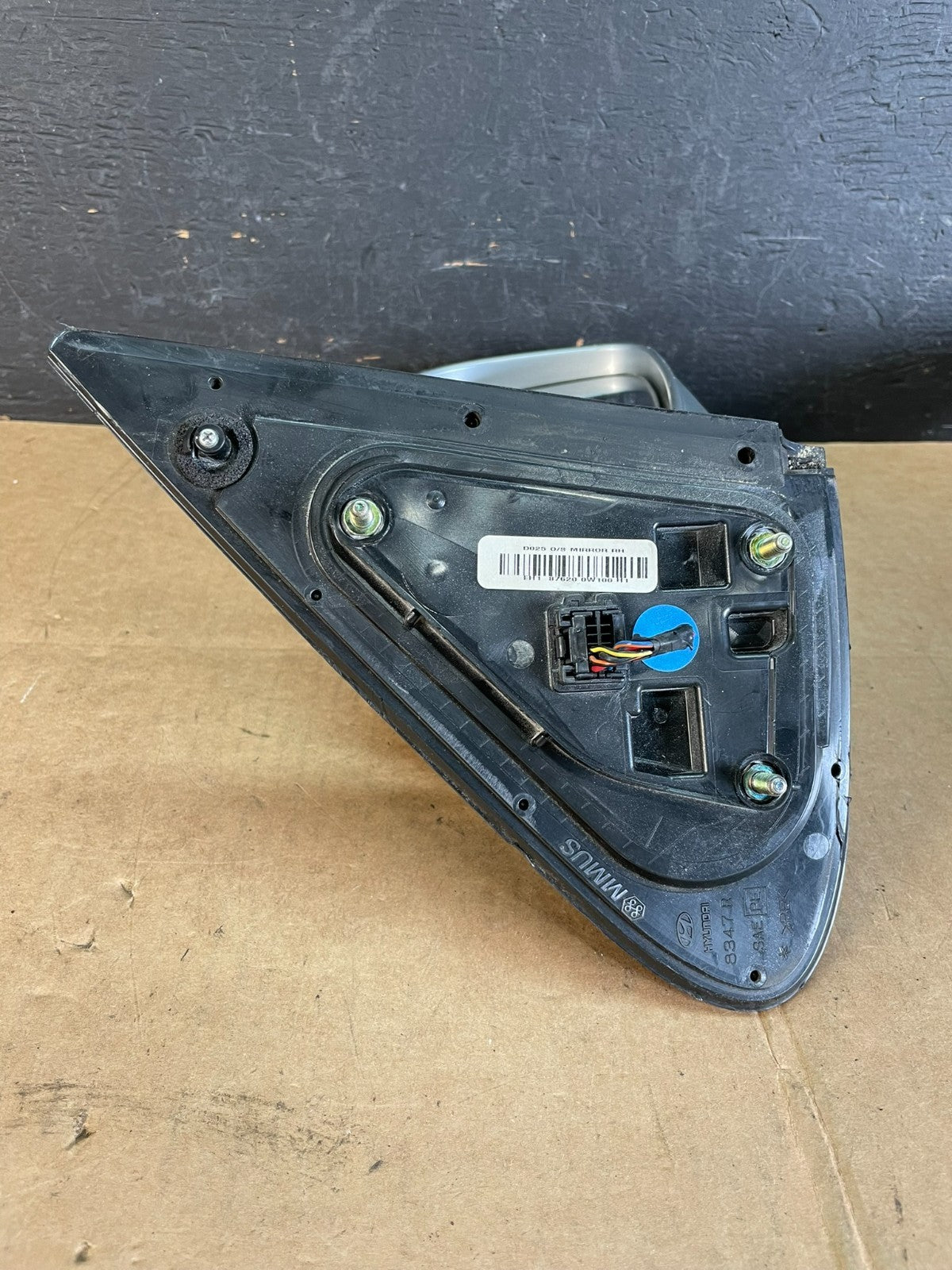 2007 to 2012 Hyundai Santa Fe Right Pasenger RH Side View Mirror Power AE0921 DW4