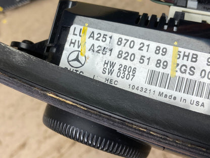 2006 to 2008 Mercedes W251 R350 AC Temp Heater Climate Control OEM X6174 DG6