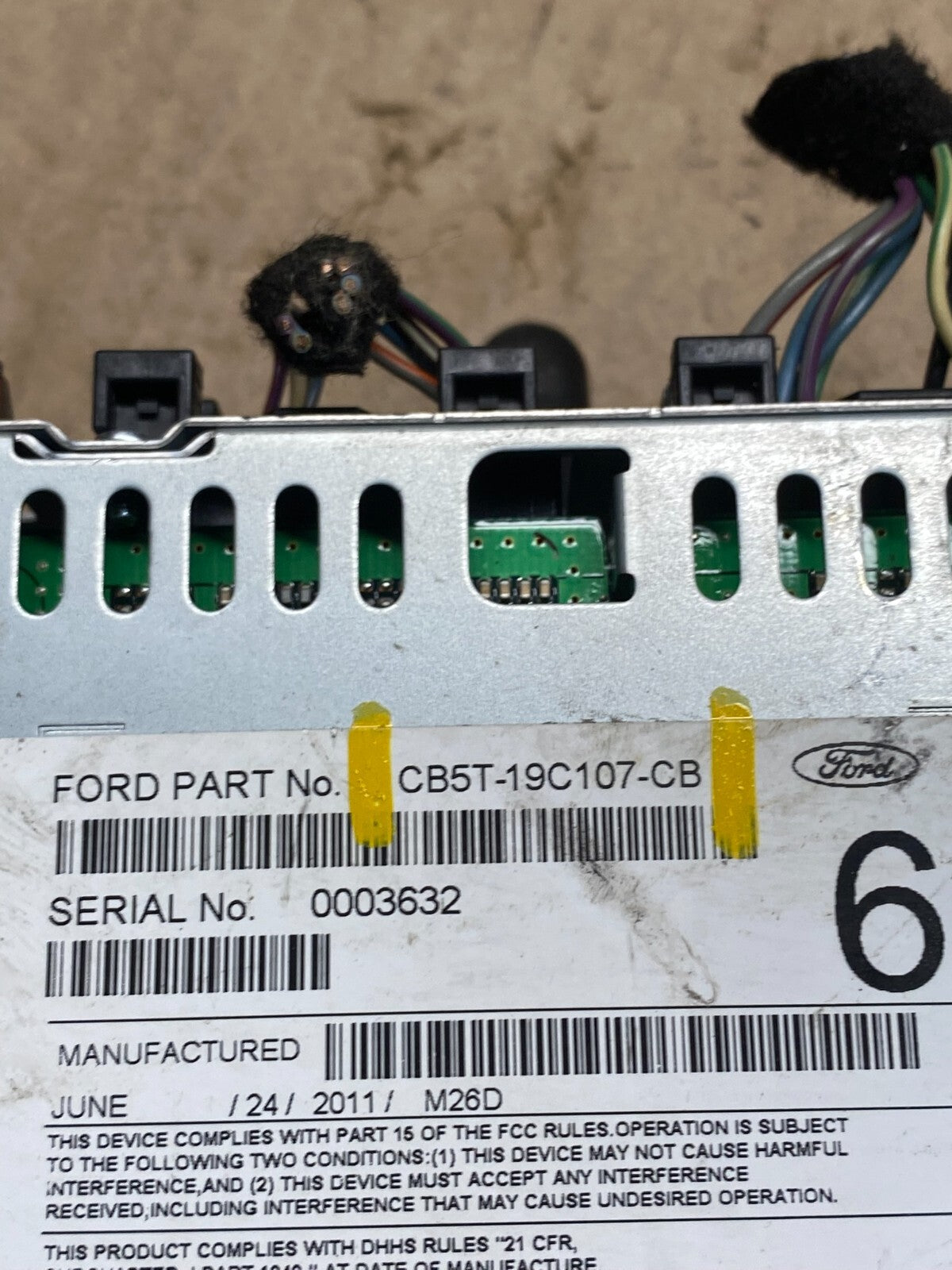 2012 Ford Explorer Audio Equipment Radio Receiver AM FM CD MP3 N0656 DG6