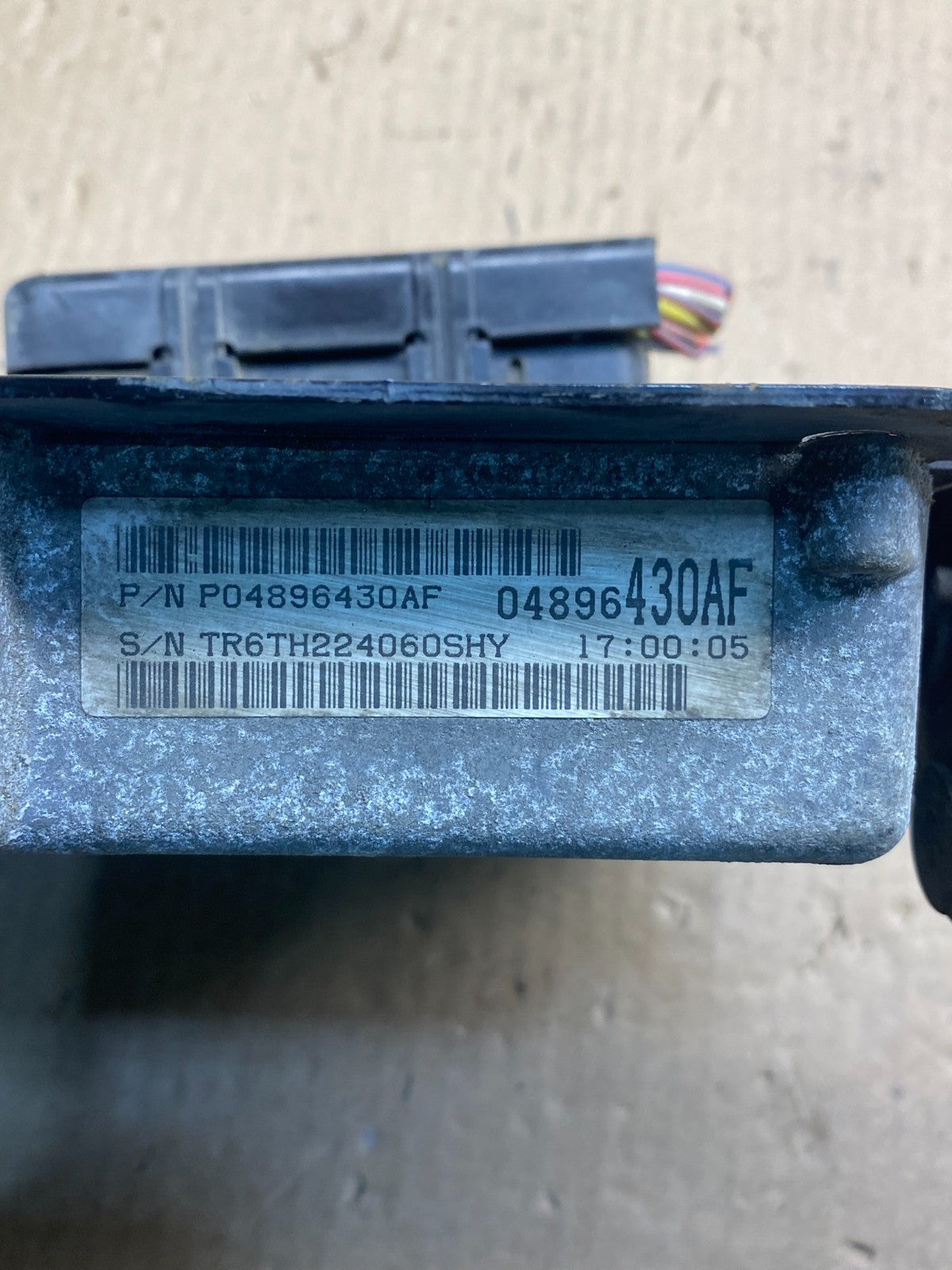 2001 Chrysler Control Module TCM 04896430AF AH3378 PS2