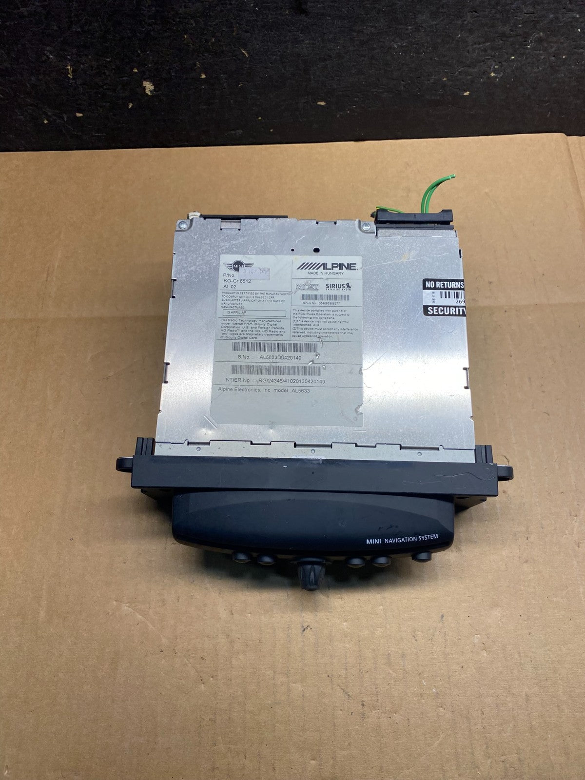 2011-2016 Mini Cooper Am Fm Cd Player Radio Receiver AI7635 DG3