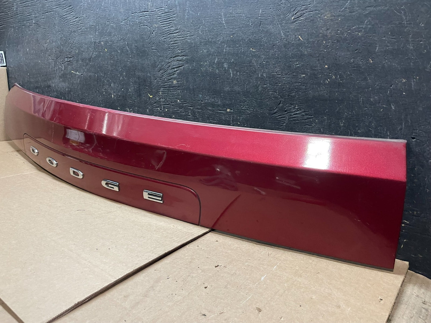 2011 to 2018 Dodge Grand Caravan Tail Gate Trim Molding W/O Camera OEM Y9251 DG1