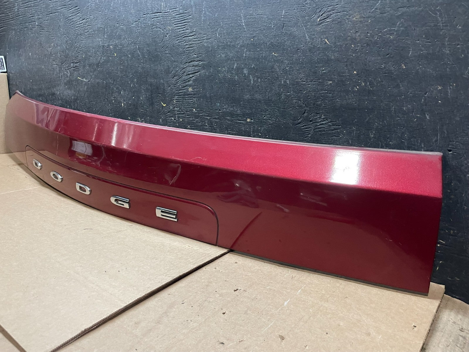 2011 to 2018 Dodge Grand Caravan Tail Gate Trim Molding W/O Camera OEM Y9251 DG1