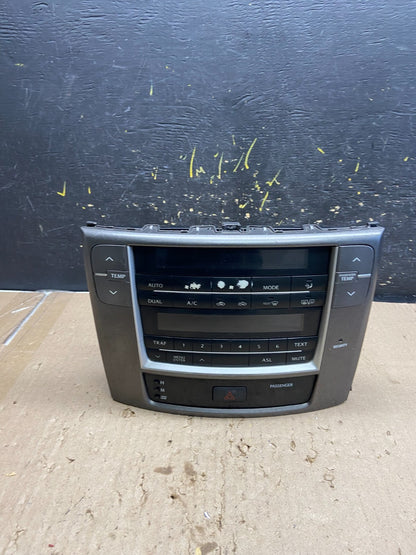 2006 to 2009 Lexus IS250 Screen Radio AM-FM CD Tuner Head Unit OEM ab5381 DG0