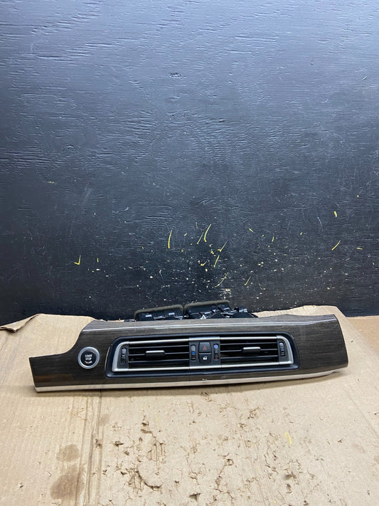 2009-2015 Bmw 7 F01 F02 Center Dash AC Vents Start Button Trim Bezel X6320 DG0