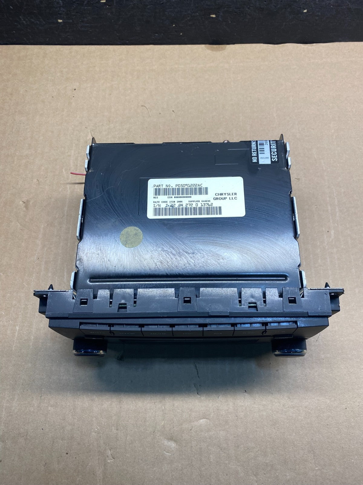2007-2012 Chrysler Dodge Jeep Ram Radio CD MP3 AUX Receiver ae7884 DG3
