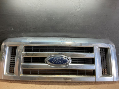 2008 to 2014 Ford Econoline E150 E250 Front Upper Chrome Grill Grille J72030