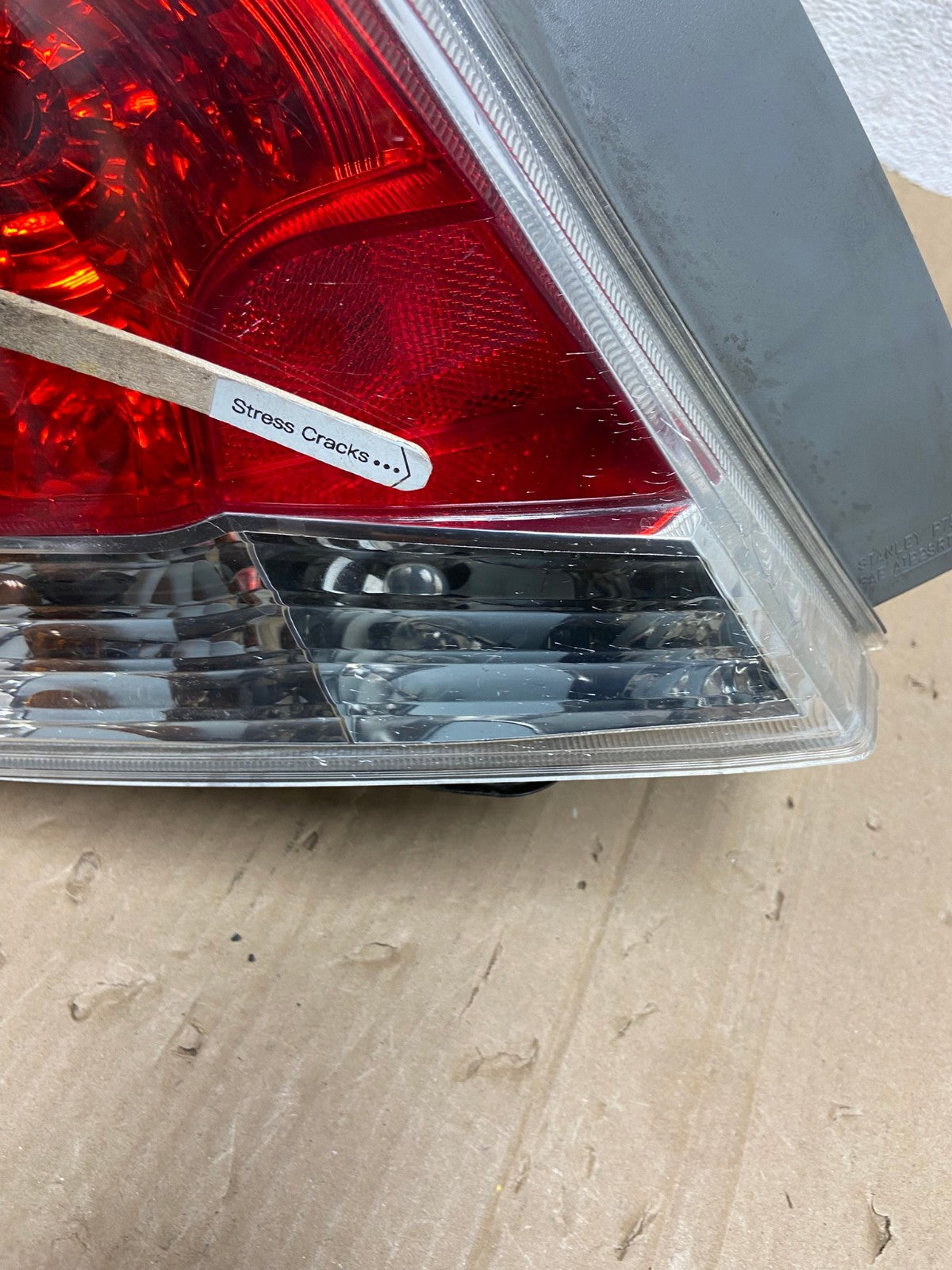 2008 to 2012 Honda Accord Sedan Tail light Left Driver LH Side AE9199 LK4