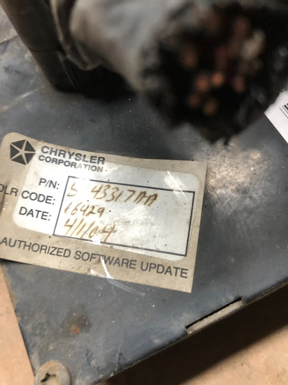 2004 Chrysler Pacifica Engine Control ECU ECM EBX Module 04748314al F6317 PS3