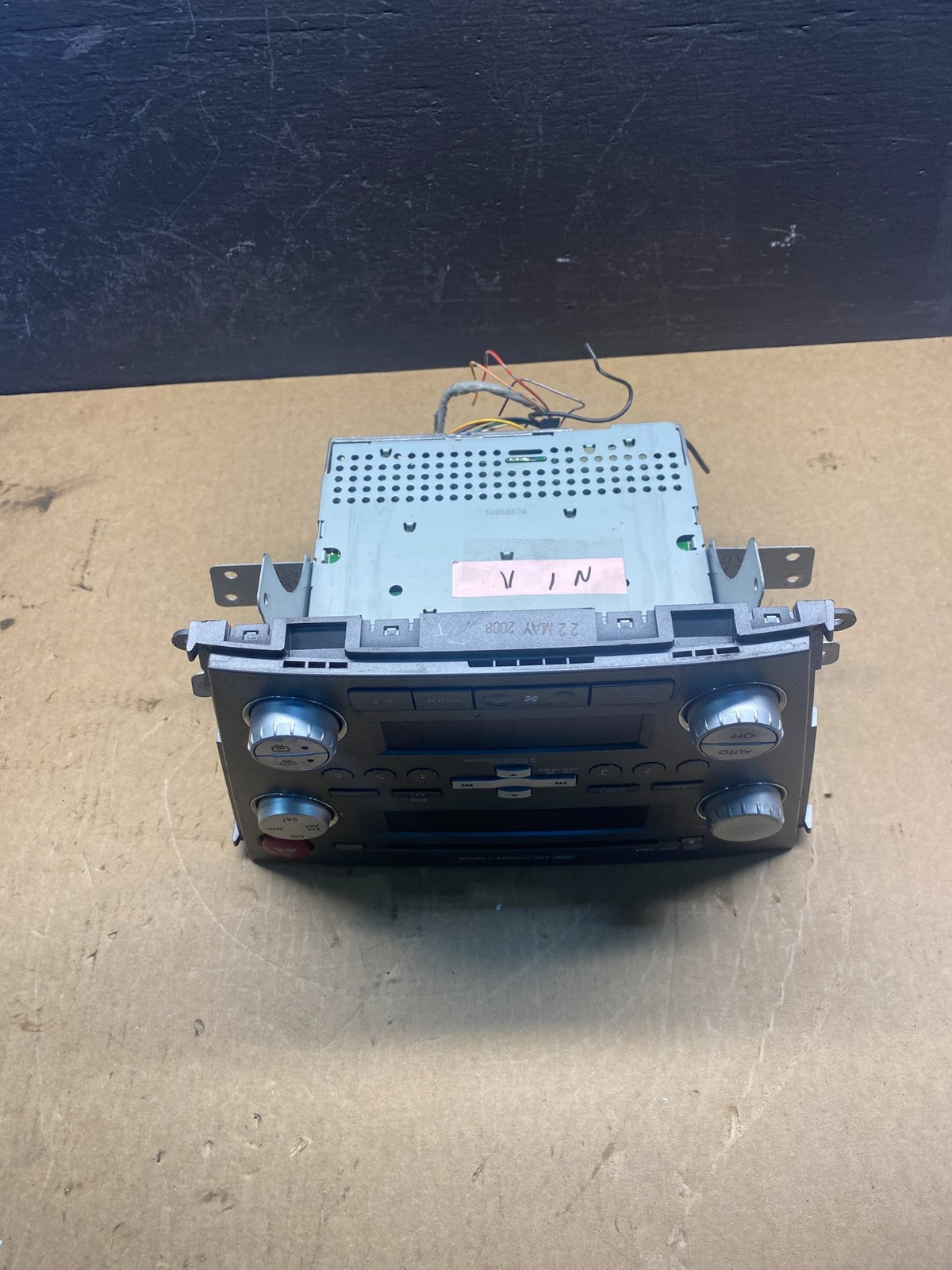 2007 2008 Subaru Legacy Outback Radio AC Heater Temperature Control Panel AC70844