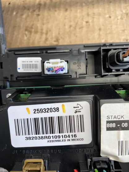 2008 to 2012 Chevrolet Traverse Climate Control Unit Heater Ac Panel AC9109 DG5