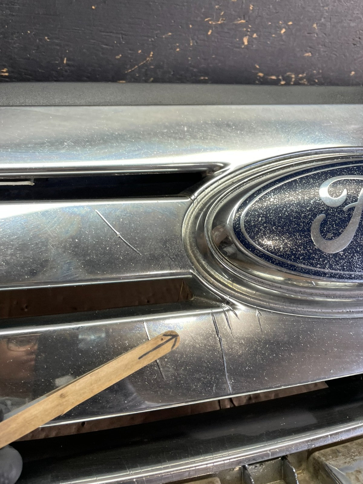 2007 2008 2009 2010 Ford Edge Front Upper Chrome Grill Grille Oem aa8929 DG6