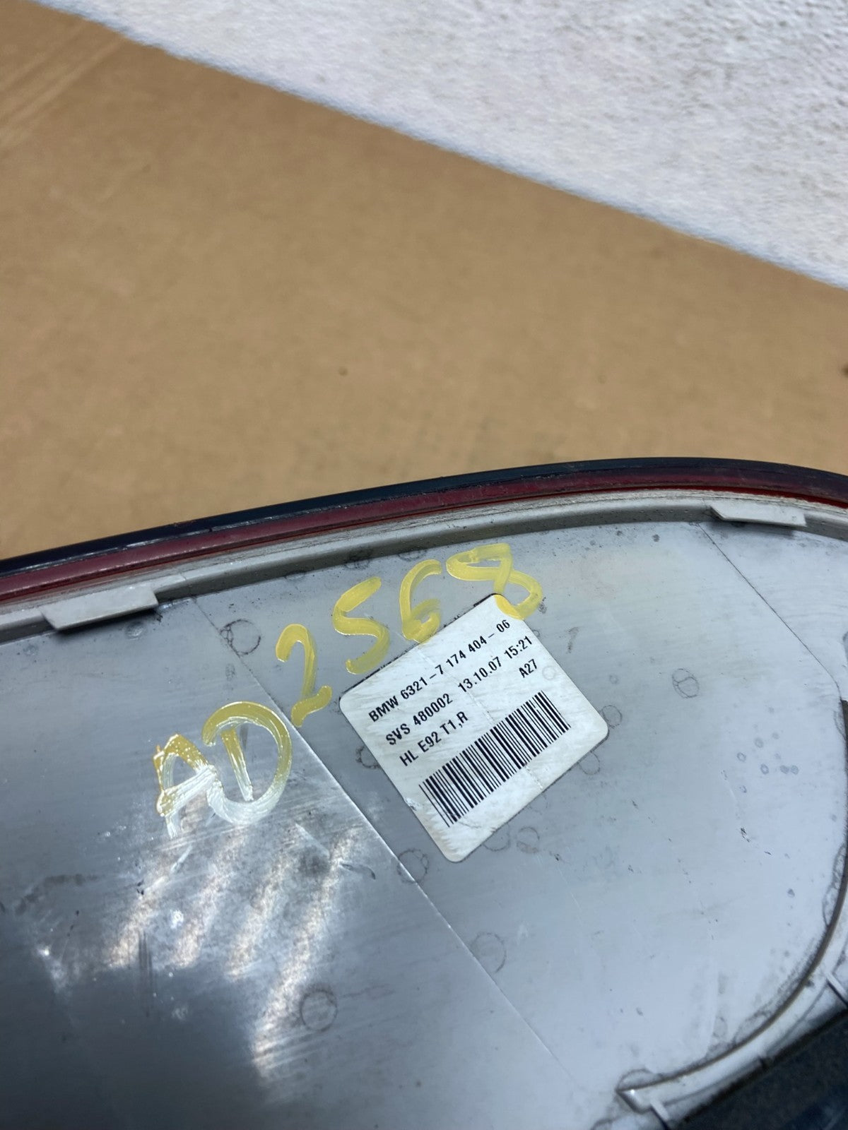 2007 to 2010 BMW M3 328i 335i Coupe Right Passenger RH Tail Light AD2568 DW8