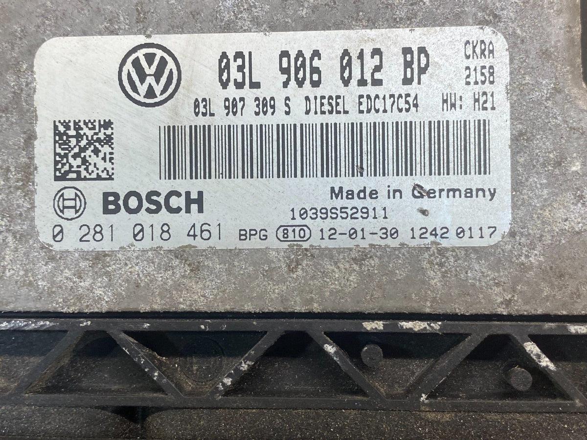 2012 Volkswagen Jetta Passat 2.0L ECM Engine Control Unit ECU af6614 DG2
