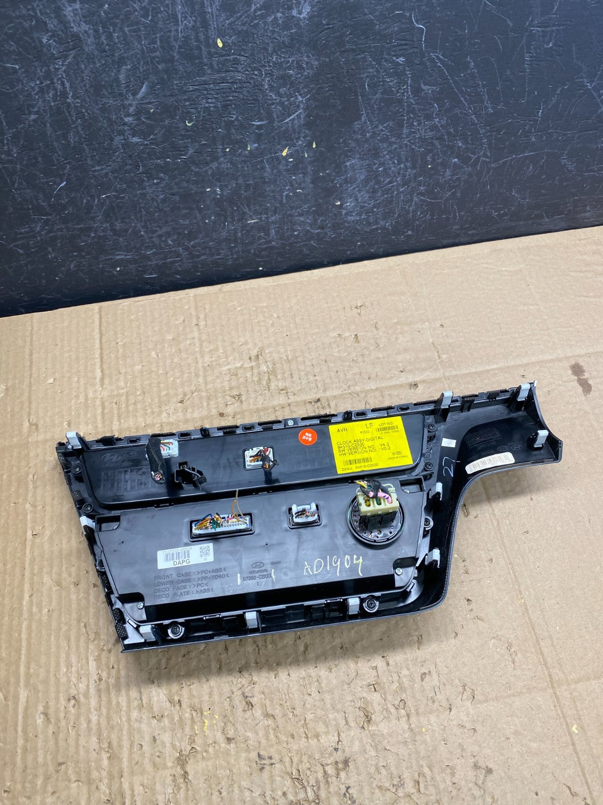 2015 to 2017 Hyundai Sonata Ac Heater Climate Control ad1904 DG3