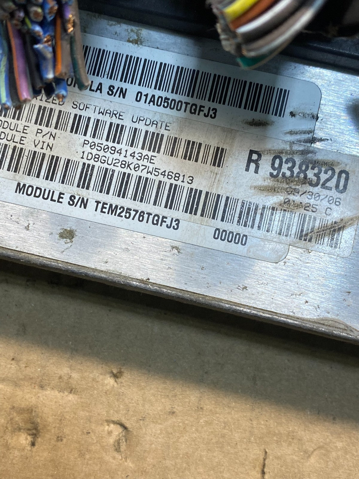 2007 Jeep Liberty Nitro 3.7L Engine Control Unit ECU ECM AH4640 DG2