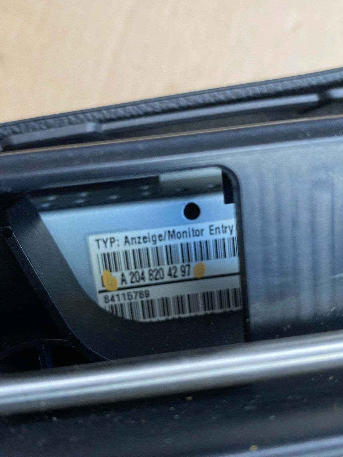 2008-2011 Mercedes W204 C300 Navigation Display Screen Monitor w/Cover ai2995 DG7