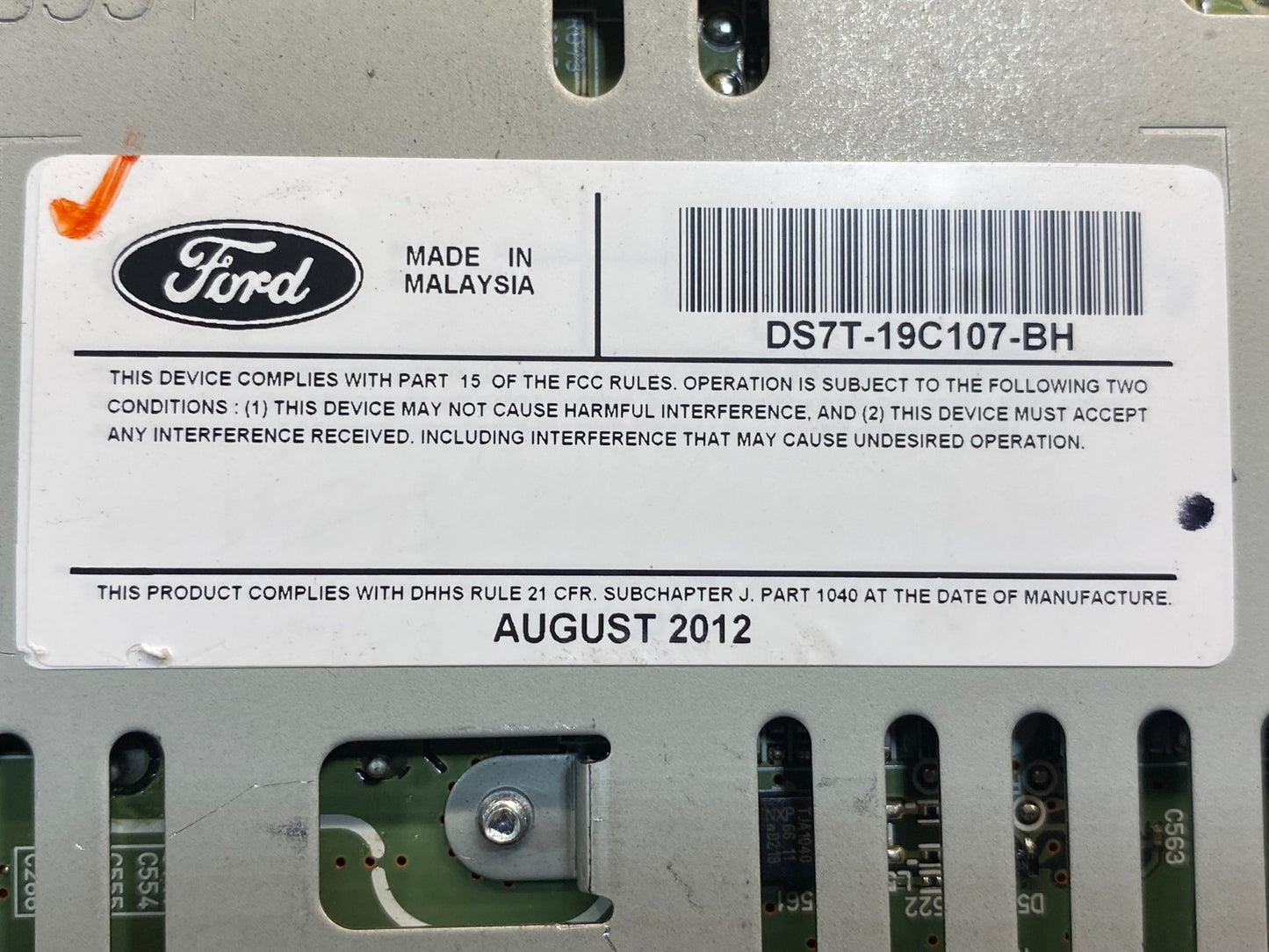 2013 2014 2015 Ford Fusion Radio Audio Receiver AM FM CD MP3 AE7842 DW6