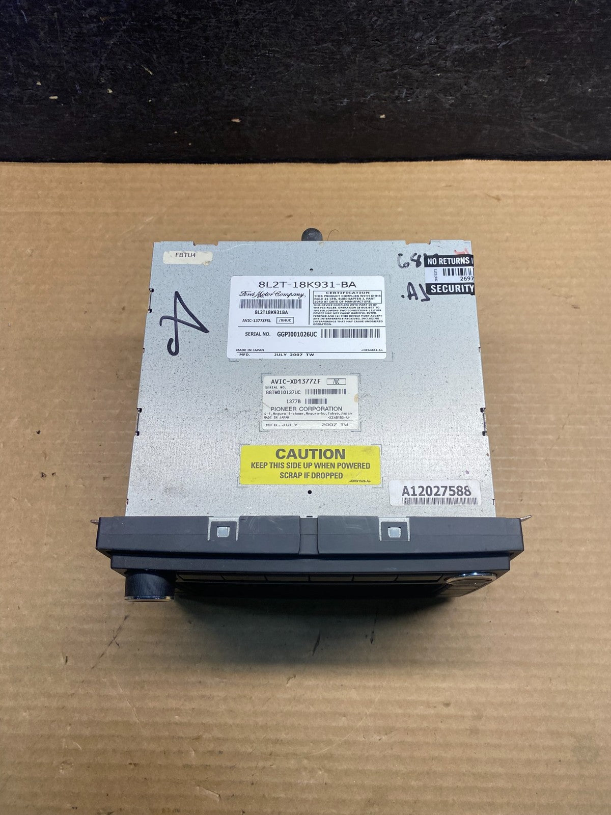 2008 - 2009 Ford Expedition Explorer Radio CD Player Screen Display AF41793