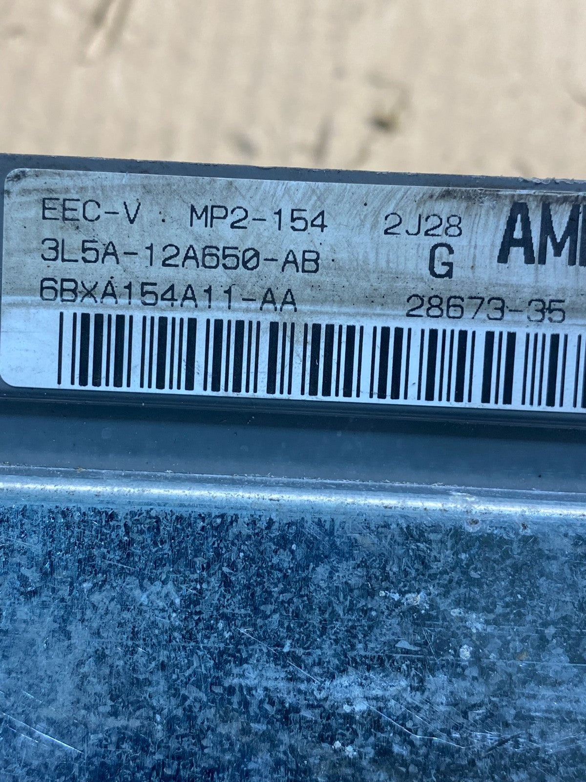 2002 2003 Ford Ranger 3.0L Engine Control Unit ECU Computer Module AE7985 DG2