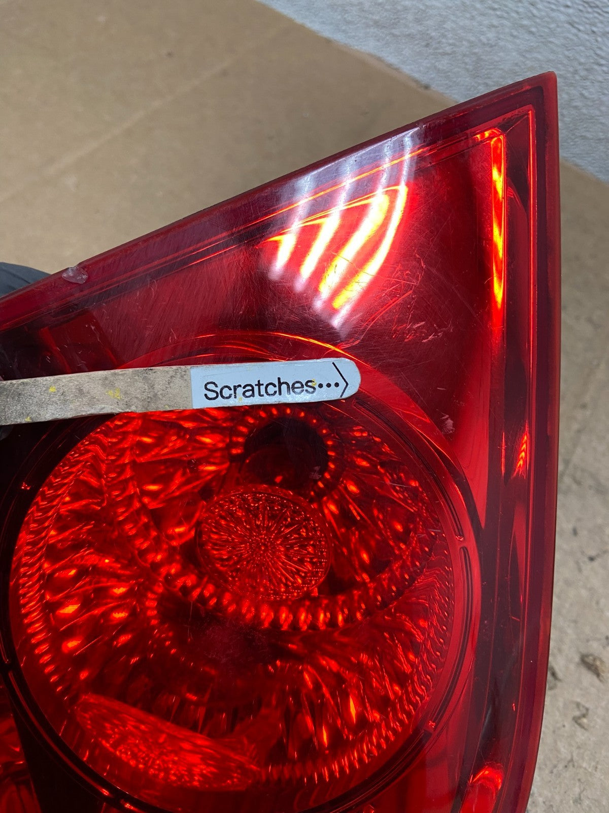 2007 2008 2009 Hyundai Santa Fe Left Driver LH Tail Light Inner Oem AA4040 DW3