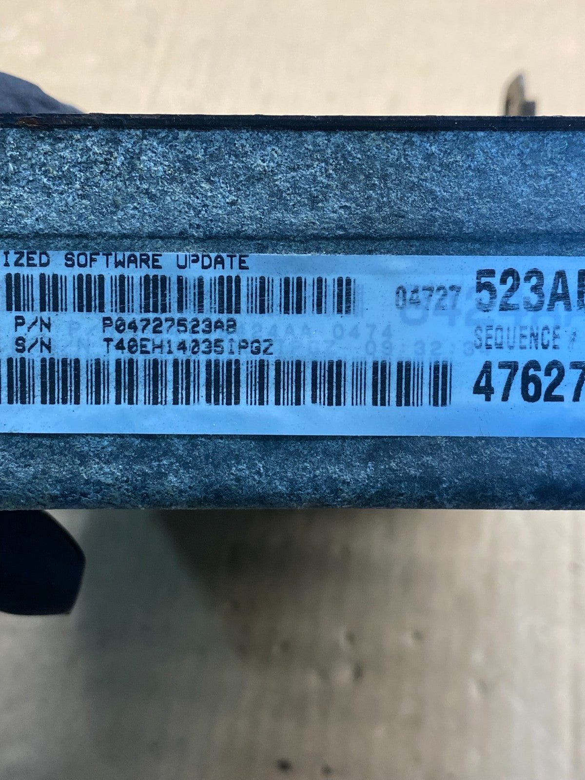 2003 Dodge Caravan Engine Control Unit Module ECM ECU AE7524 DG2
