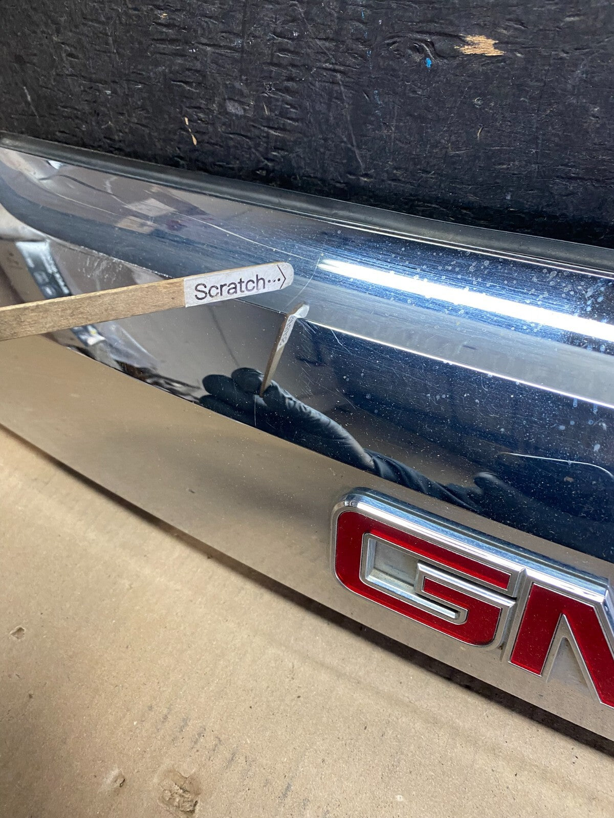 2010-2015 Gmc Terrain Lift Gate Handle Trim Back Up Camera Chrome Panel i7415 DG4