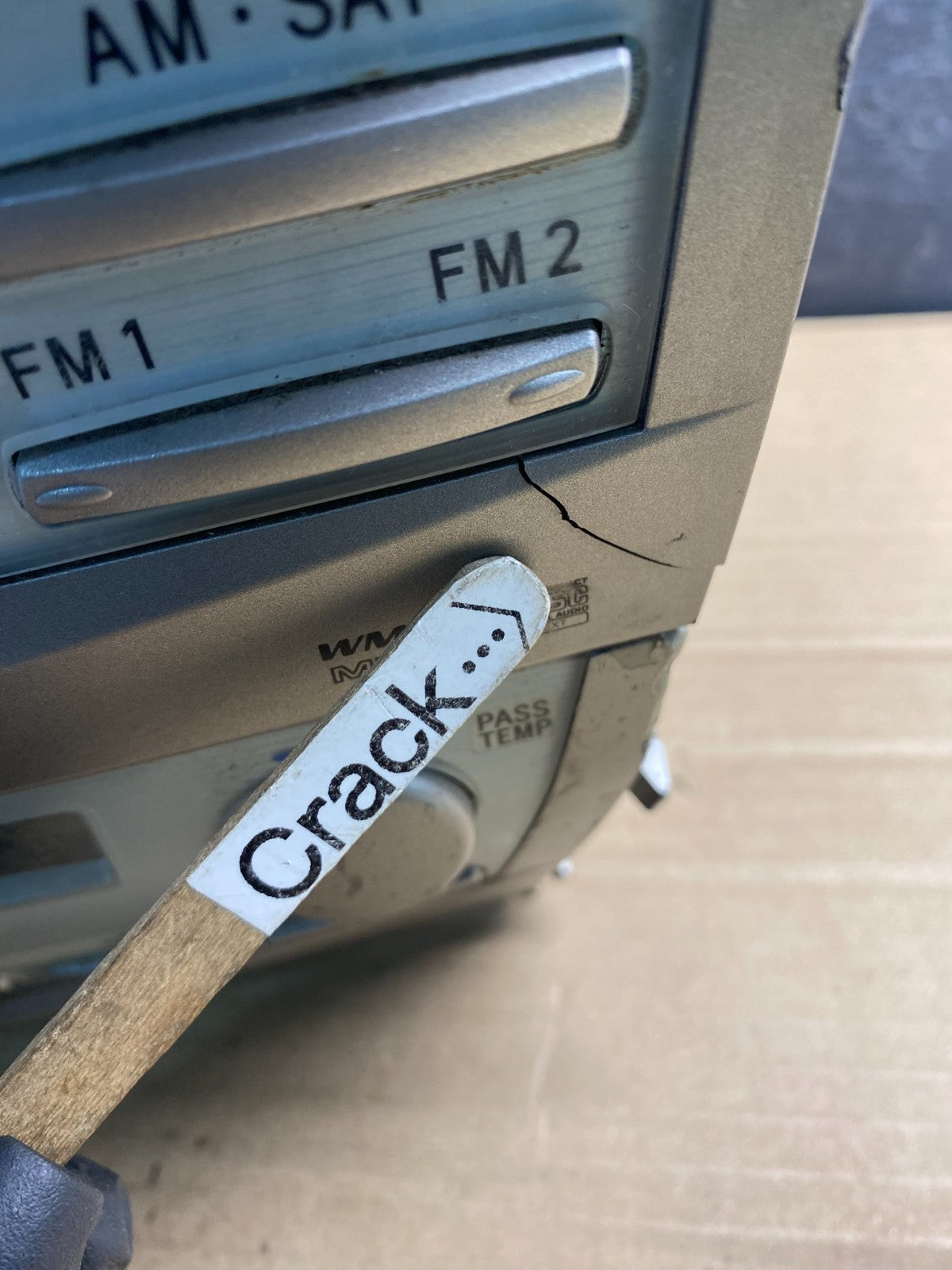 2007-2009 Toyota Camry Radio CD Player Climate Control Bezel AF0053 DG2