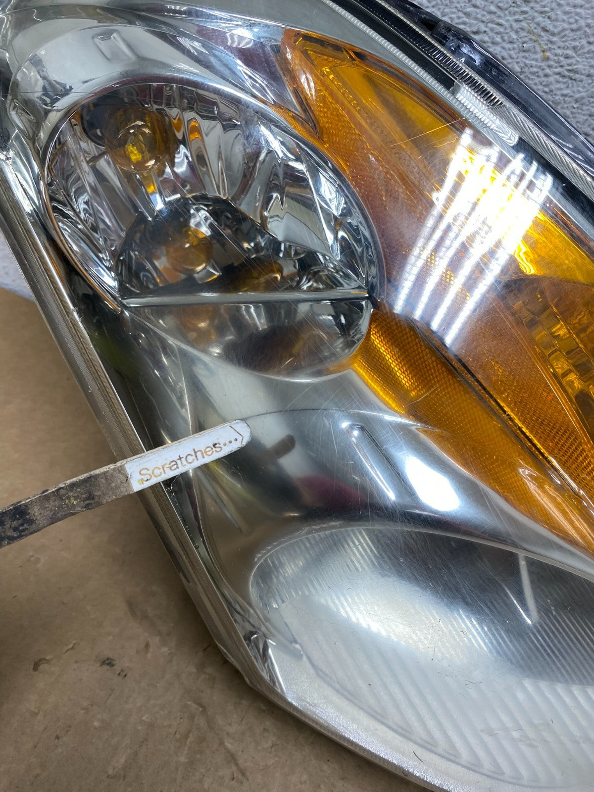 Sedan 2007 to 2009 Nissan Altima Right Passenger Halogen Headlight AI3550 DW3