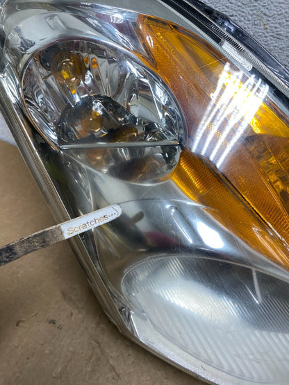 Sedan 2007 to 2009 Nissan Altima Right Passenger Halogen Headlight AI3550 DW3