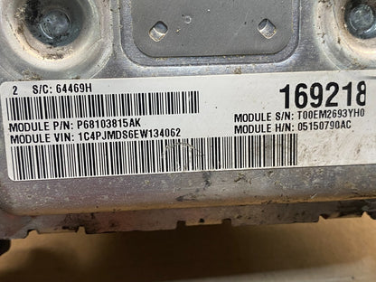 2014 Jeep Grand Cherokee Dodge Durango 3.6L Ecm Ecu Computer Module AD9408 DG2