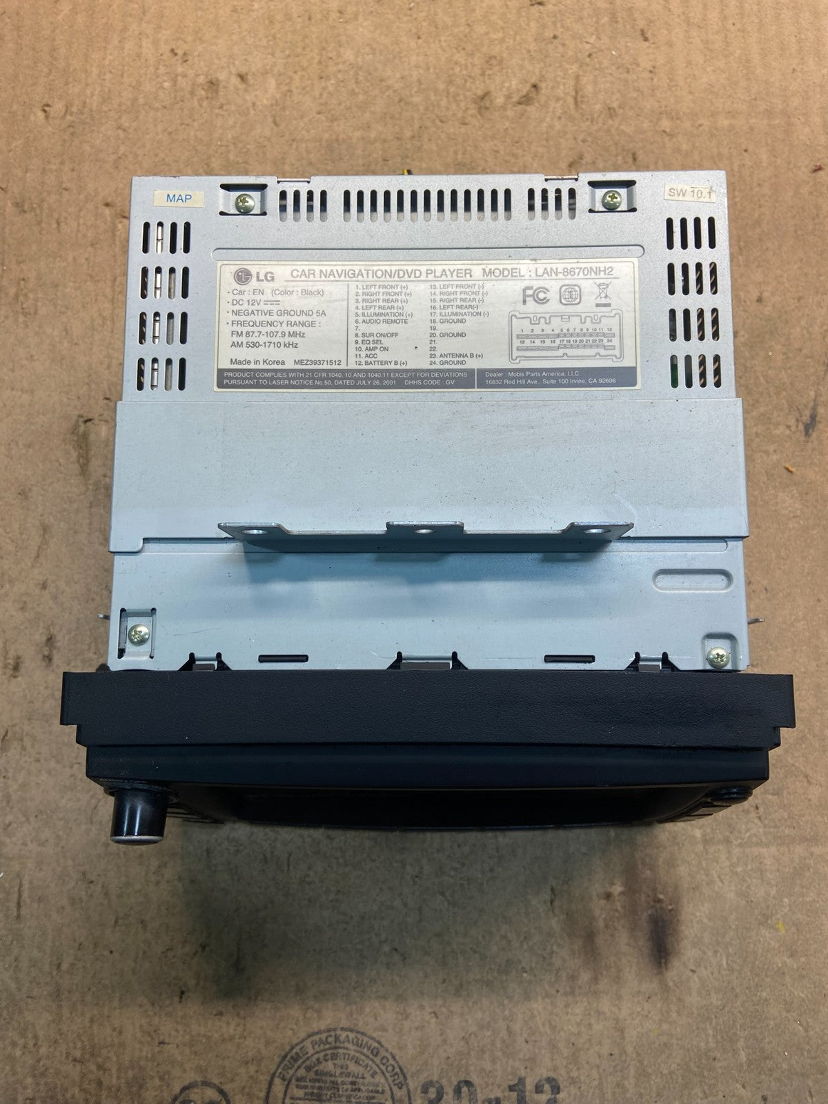 2007 to 2012 Hyundai Veracruz Navigation Display Screen OEM Z8716 DG3