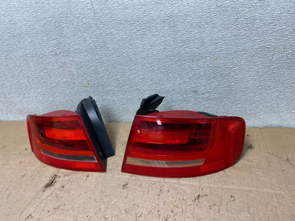 2009 to 2012 Audi A4 Sedan Left+Right Side Tail Lights OEM W2996 DW1