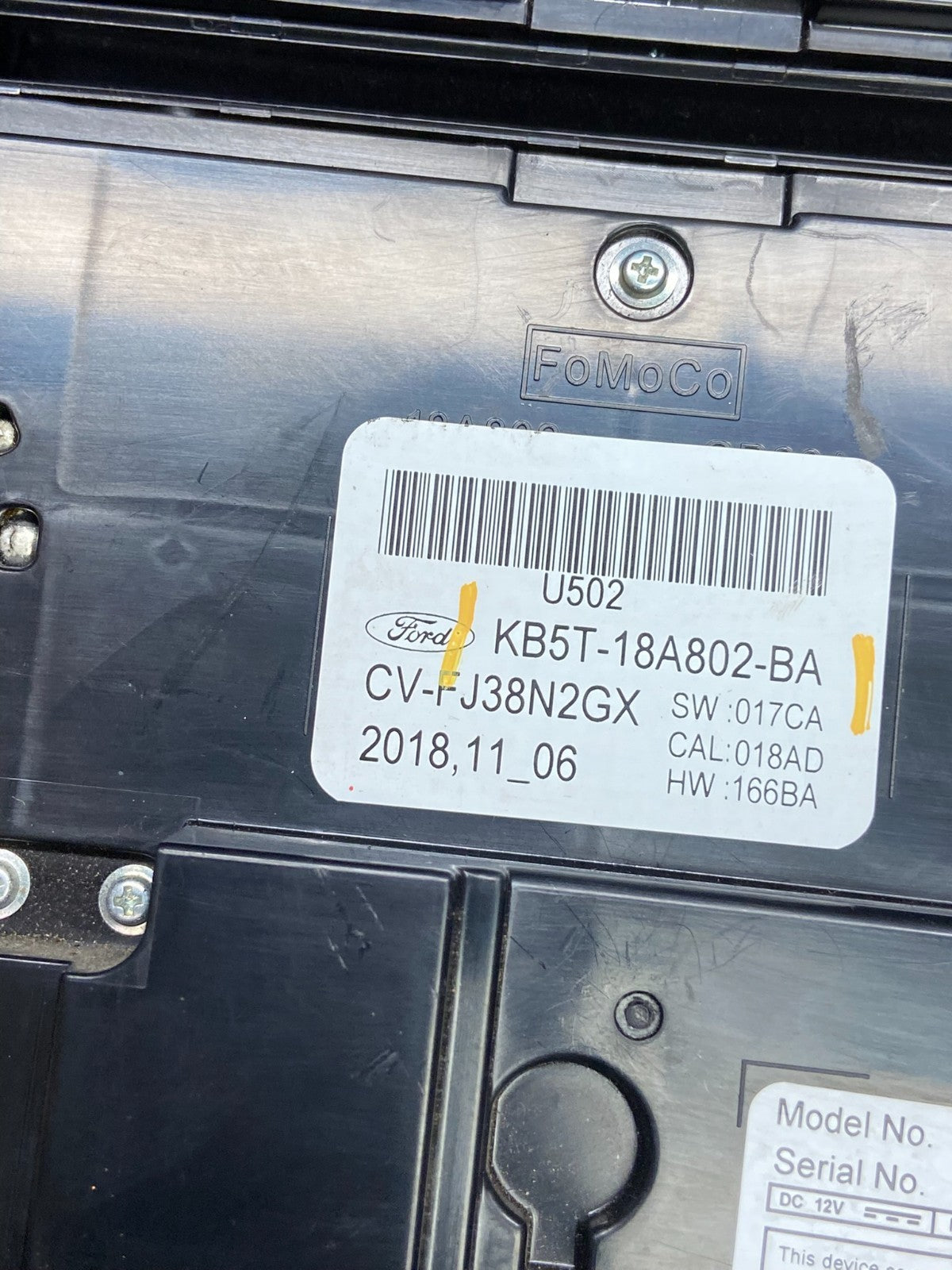 2019 Ford Explorer Radio Climate Control Trim Bezel Panel y5432 DG5