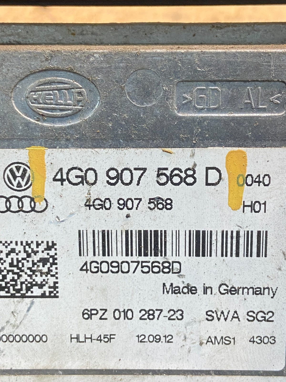 2012-2018 Audi A6 Left Lane Departure Blind Spot Control Module Z9168 DG3