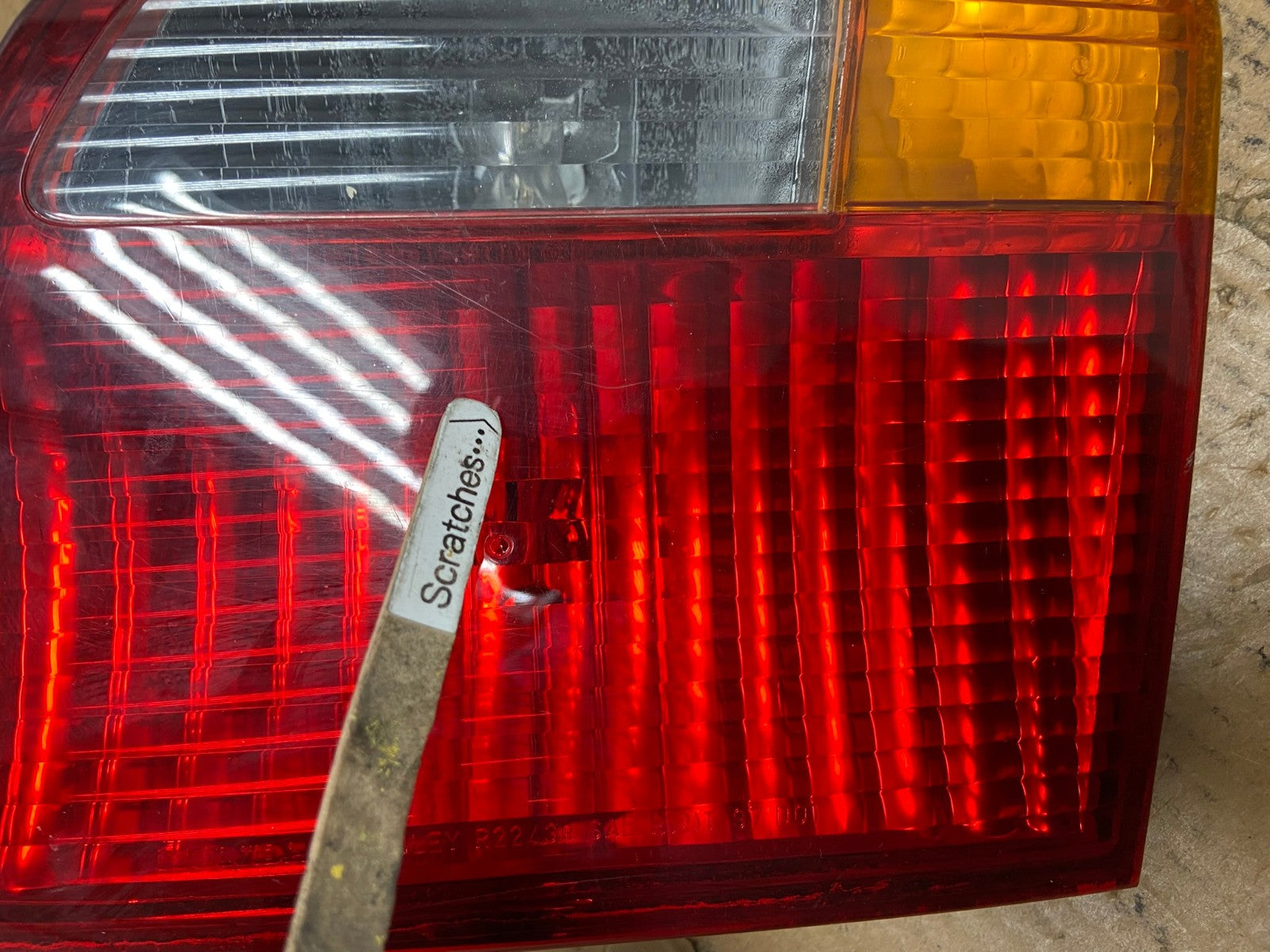 1999 2000 Honda Civic Sedan Right Passenger Side Tail Light Inner AE1545 LK3