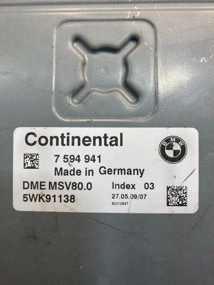 2008 - 2010 BMW 328i 528i E90 ECM ECU Engine Computer 7594941 AB7501 DG2