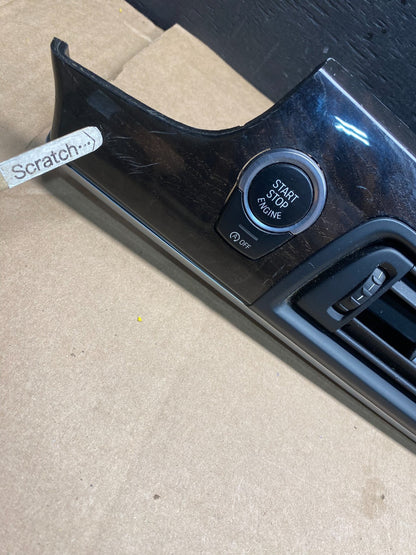 2011-2013 Bmw 5 F10 550i Center Dash AC Vents Start Stop Trim Bezel Q2356 DG1