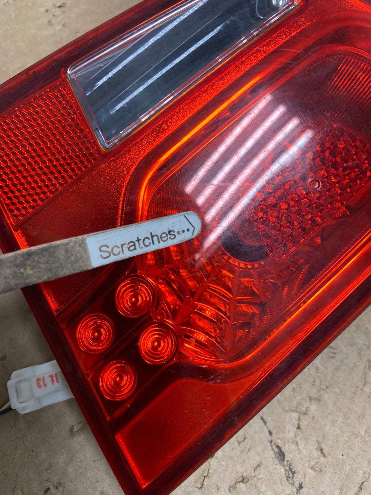 2010 to 2013 Kia Forte Right Passenger RH Side Tail Light Inner AG1408 LK3