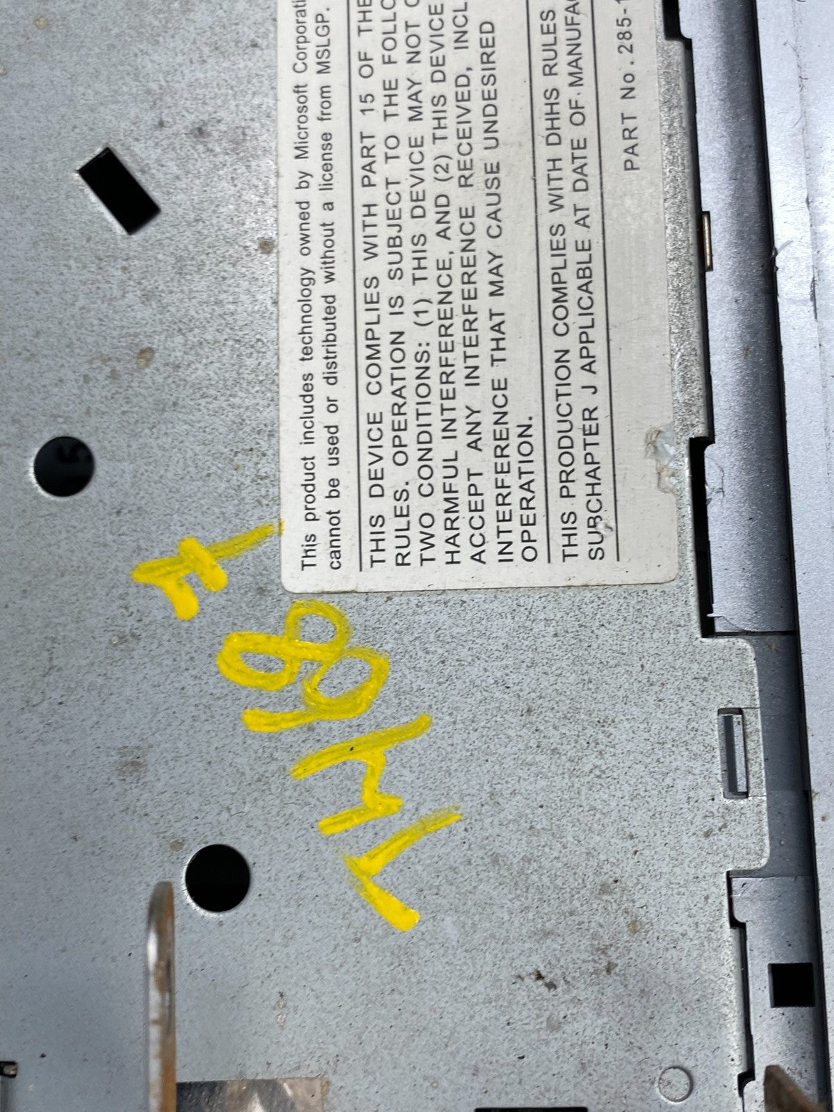 2007 2008 2009 Nissan Altima 6 Disc Cd Changer T4687 DG6