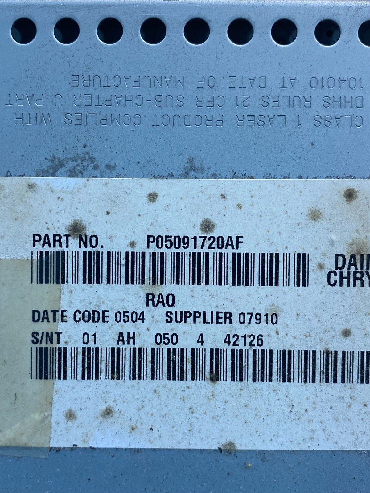 2005-2009 Chrysler Dodge Jeep Ram Radio CD MP3 Receiver AC7121 DG6