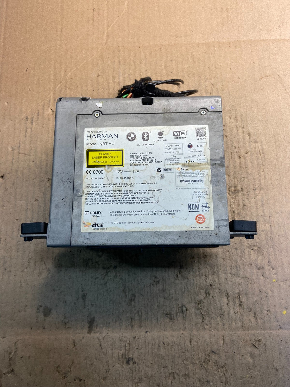 2015-2016 BMW F10 535i 550i Am Fm Cd Player Radio Receiver OEM z0762 DG3