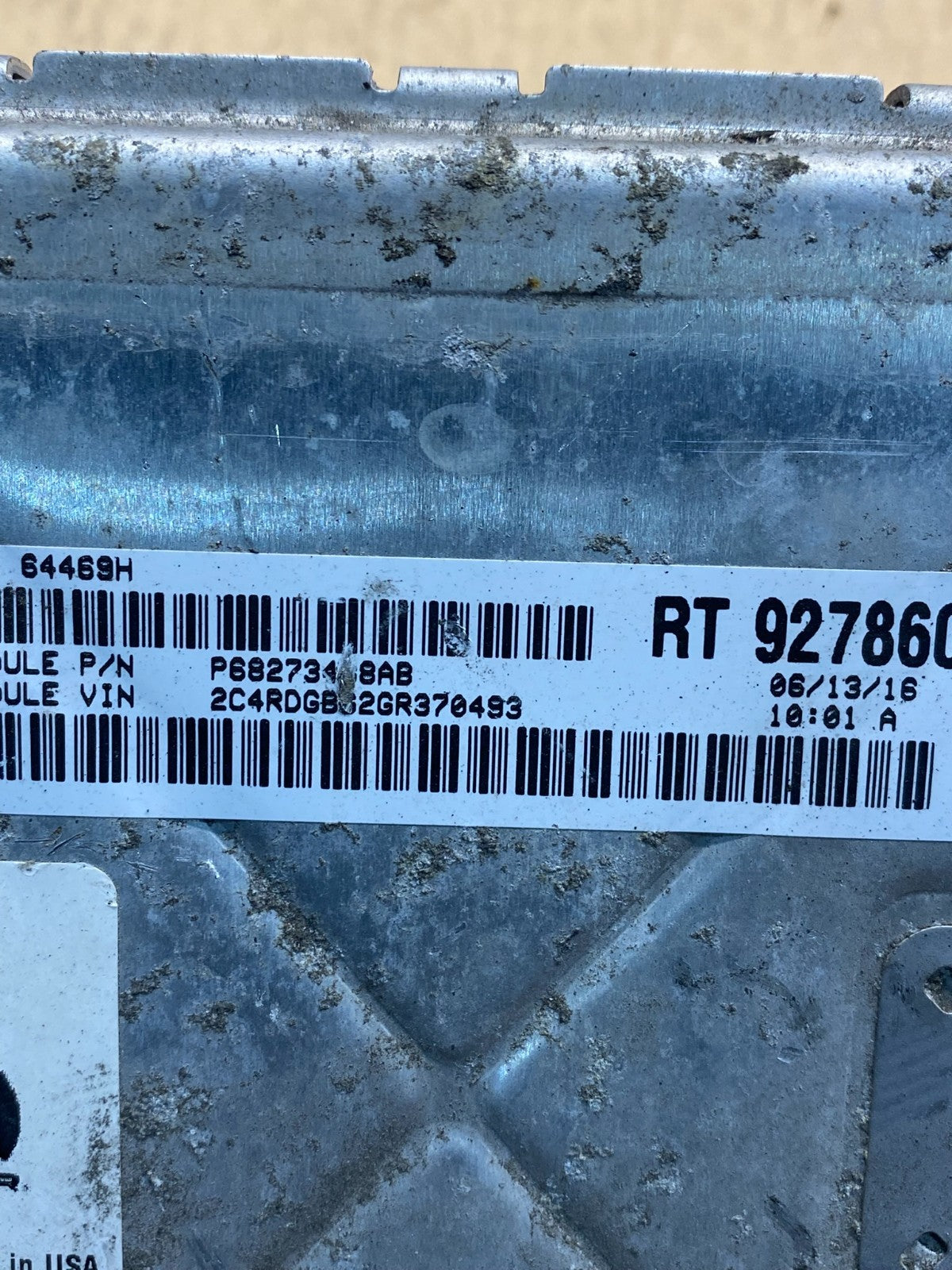 2016 2020 Dodge Caravan Engine Control Unit ECU ECM Module ah3137 DG2