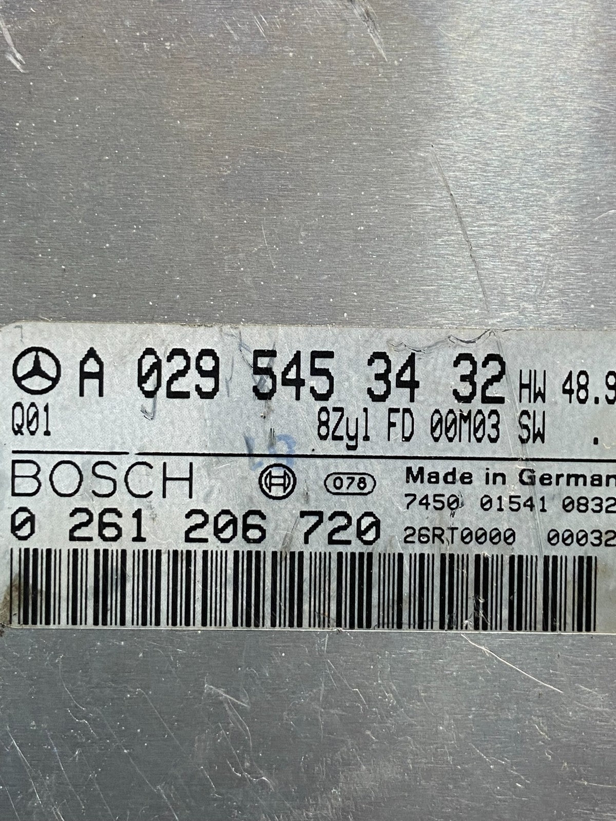 2000 Mercedes Benz ML430 Engine Computer Module Ecu Ecm A0295453432 AD1811 DG2